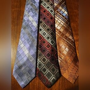 Joseph Abboud Men's Geometric Design Ties Collection